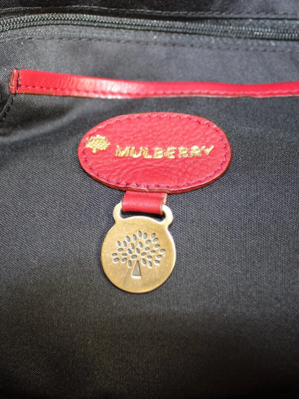 Red Leather Slouchy Hobo Bag Mulberry Daria Style